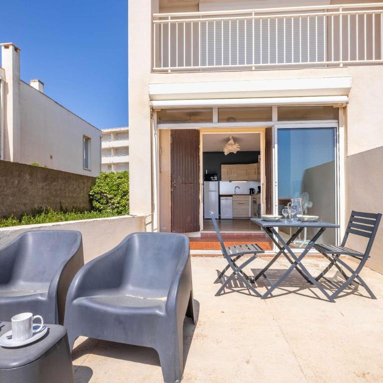 Valras-Loc Terrasse Vue Mer & Plage Directe - Ferienhaus - 6
