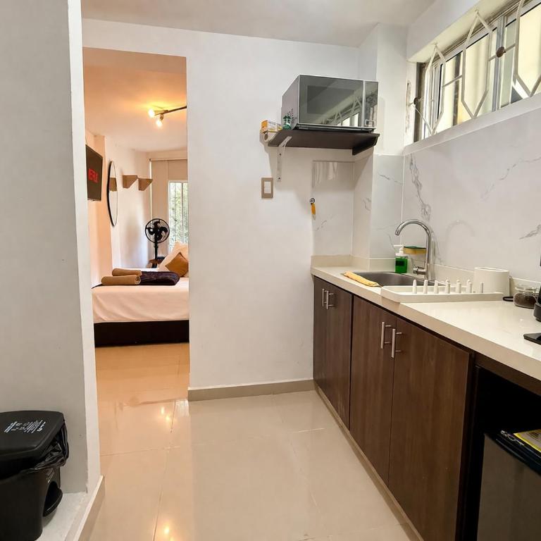 Apartaestudio en Laureles-plaza mayor-Av 33-laundry-wifi - Studio - 3