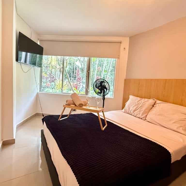 Apartaestudio en Laureles-plaza mayor-Av 33-laundry-wifi - Studio - 5