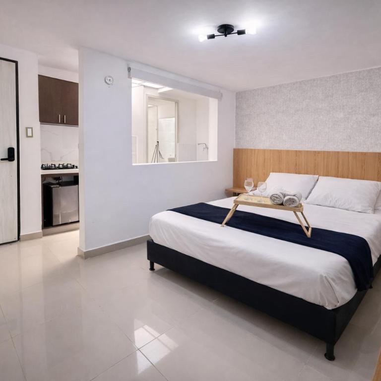 Apartaestudio en Laureles-plaza mayor-Av 33-laundry-wifi - Studio - 6