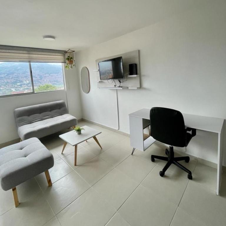 Premium white loft in Medellín - Apartamento de 1 dormitorio - 1