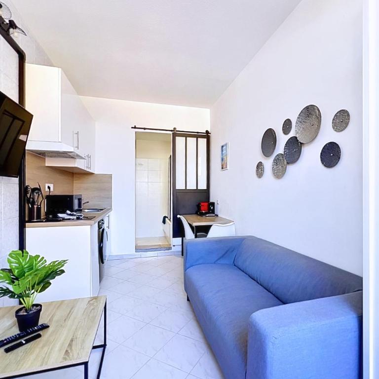 L'horloge II - 2 pièces - 15 min Palais - Cannes - Apartamento de 1 dormitorio - 5