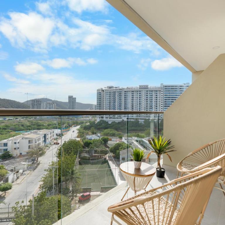 Reserva Del Mar 2 Santa Marta By Wespe - One-Bedroom Loft Apartment with Balcony - 2