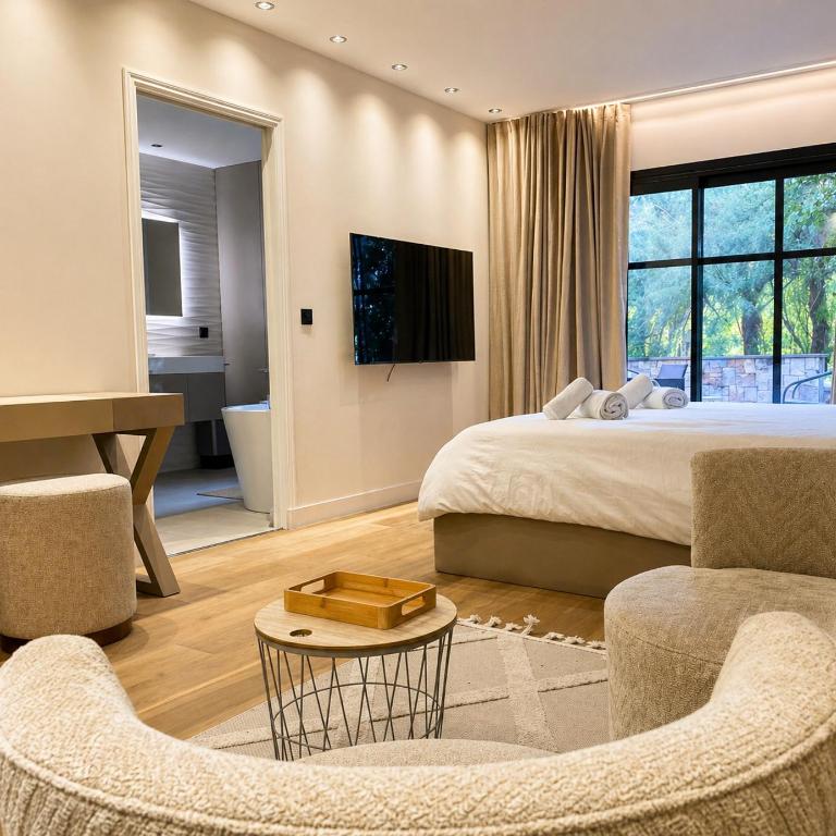 Villa ROUGE de Luxe à Mougins Piscine privée Espace Bien-être - Villa avec Piscine Privée - 4