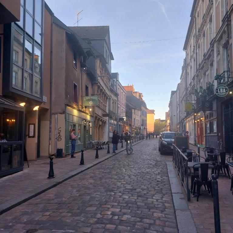 Charmant T2 avec terrasse au coeur du Vieux Rennes - Apartment mit 1 Schlafzimmer - 34