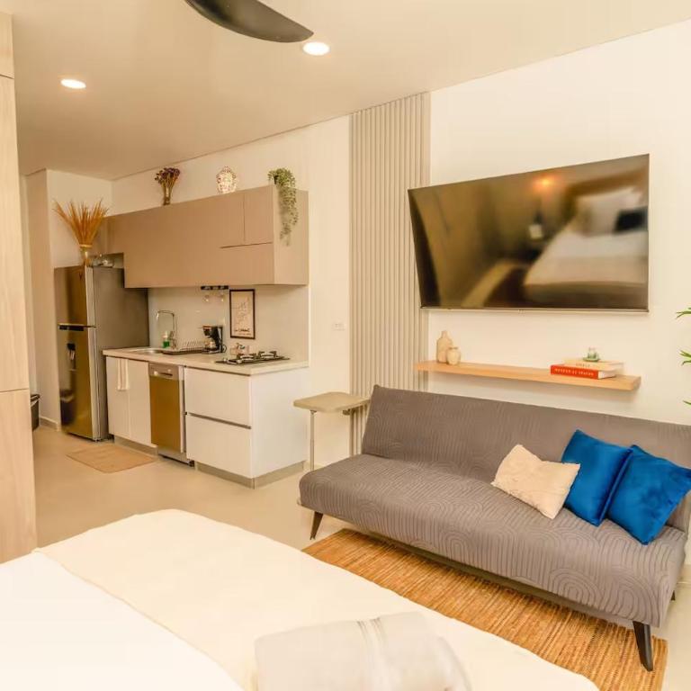 Moderno Apto de Lujo con balcon y vista al mar - One-Bedroom Apartment - 6