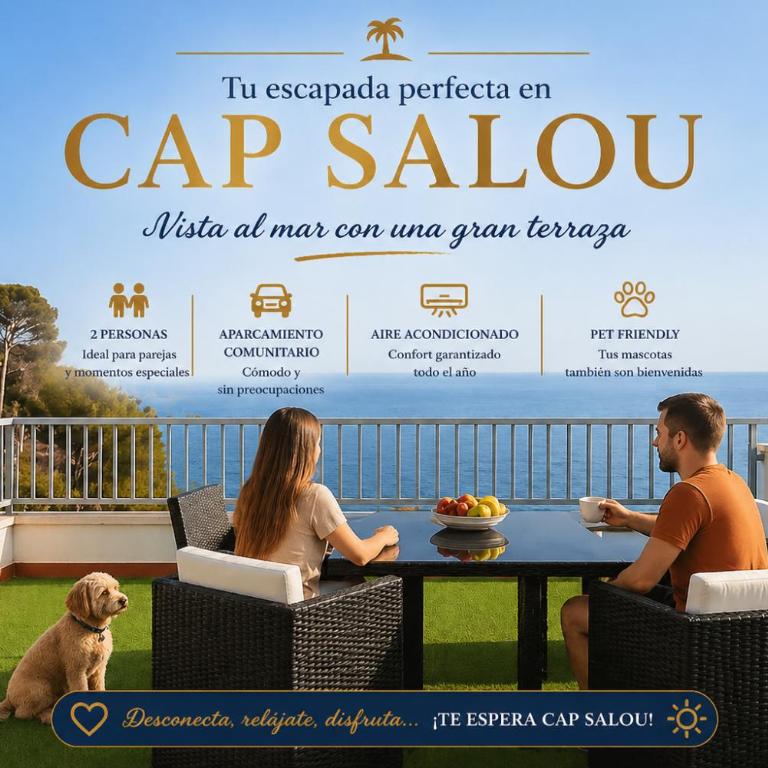 Cap Salou Beach - Sea View - Pool - AC - Parking - One-Bedroom Apartment - 1