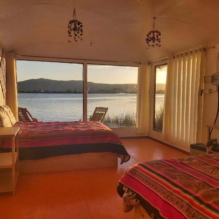 Atardecer Dorado en Uros & Titicaca Lodge Peru - Habitación Doble Deluxe - 2 camas dobles - 9