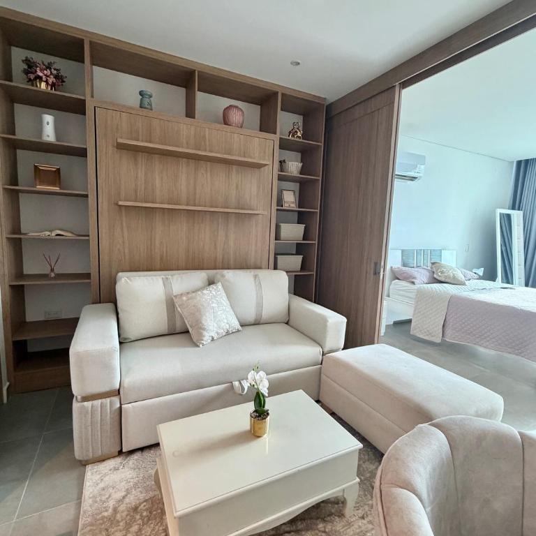 Moderno apto con vista al mar, Centro Santa Marta - Two-Bedroom Apartment - 1