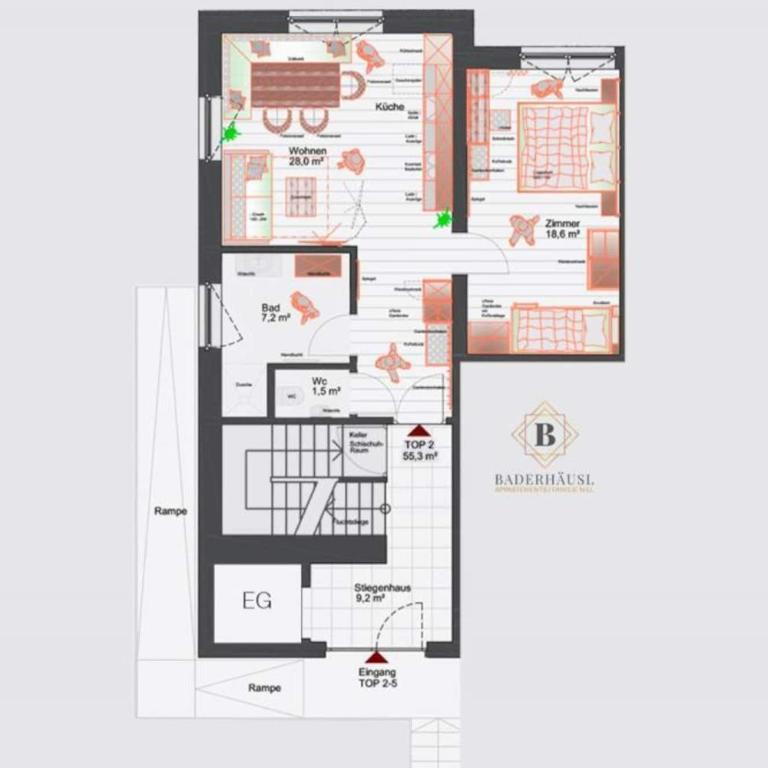Apartment in Bramberg am Wildkogel with barbecue - Apartment mit 1 Schlafzimmer - 13