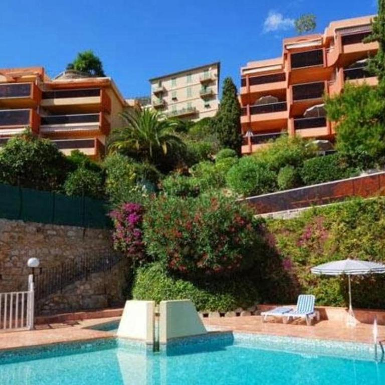 Vue mer Plage à pied Piscine 6 pers Proche Monaco et Italie - Appartement 2 Chambres - 18