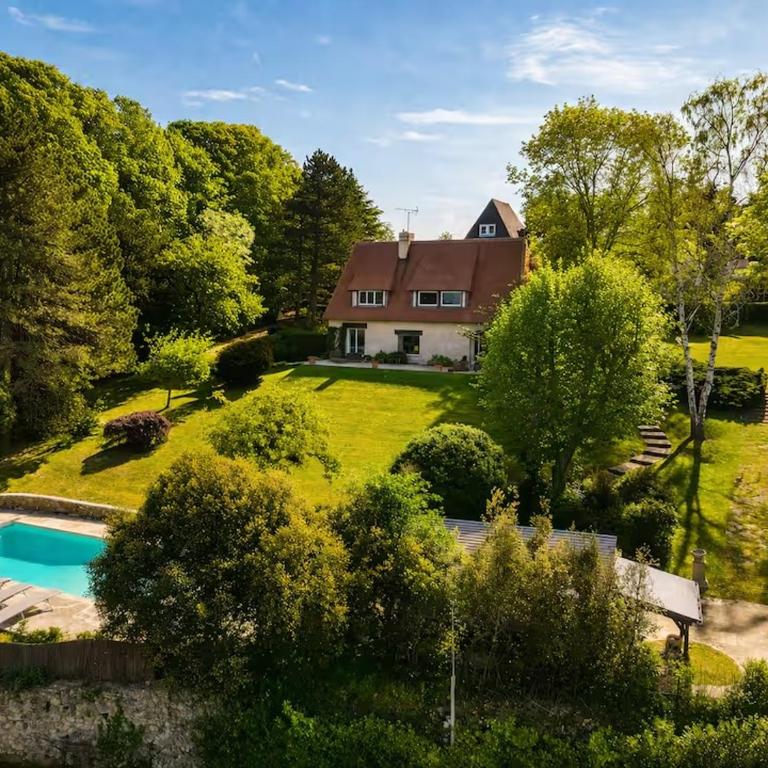 Magnifique demeure Moulin Saint-Laurent Deauville avec piscine & sauna 12 pers - Villa avec Piscine Privée - 32