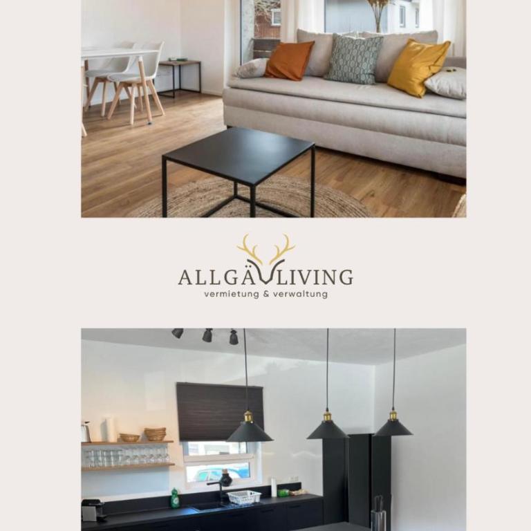 Allgäu Living l Ferienhaus 5 Apartments - Sauna - Balkon - Garten - Parkplatz - Familienfreundlich - Apartment mit 1 Schlafzimmer - 1