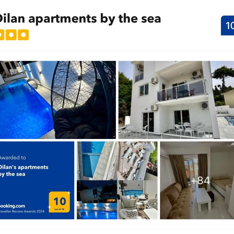 Dilan apartments by the sea - Apartman sa 2 Spavaće Sobe, Balkonom i Pogledom na More - 27