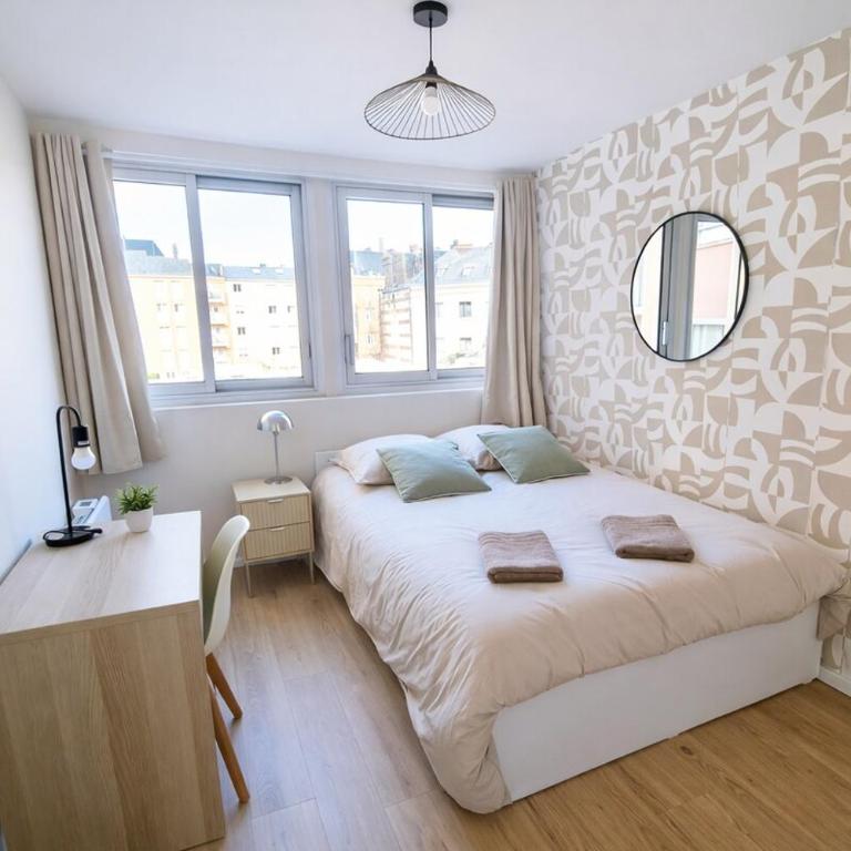 Cœur de Rouen 3 Chambres Moderne - Three-Bedroom Apartment - 46