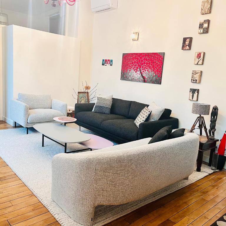 Stylish loft, premium location, 120sqm, 3 Br, AC - Appartement 3 Chambres - 19