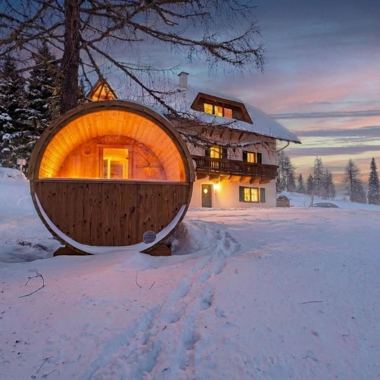 Berglodge Hochrindl - Panoramasauna, Eigengarten, Skipiste & Wandern - Apartment mit 2 Schlafzimmern und Bergblick - 8