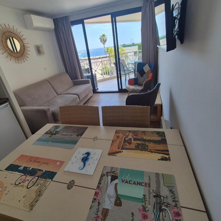 Cannes Francia - Vue mer - Piscine - Clim - Parking - Apartment mit 1 Schlafzimmer - 4