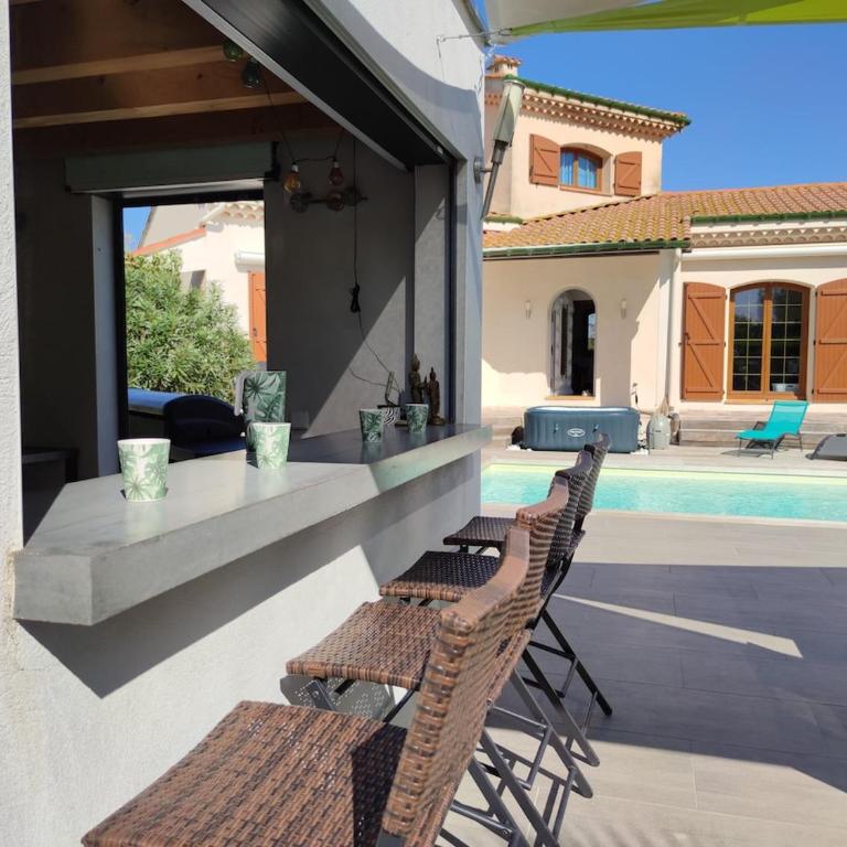 Villa au calme avec piscine dans le sud - Villa 3 Chambres - 7