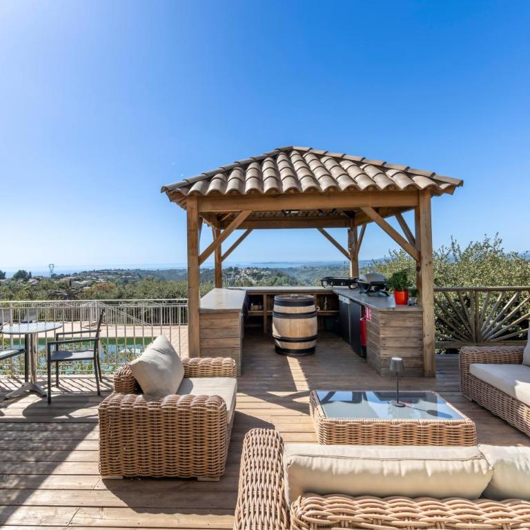 Panorama des Anges - Villa familiale vue mer, piscine, bassin enfant - Villa - 49