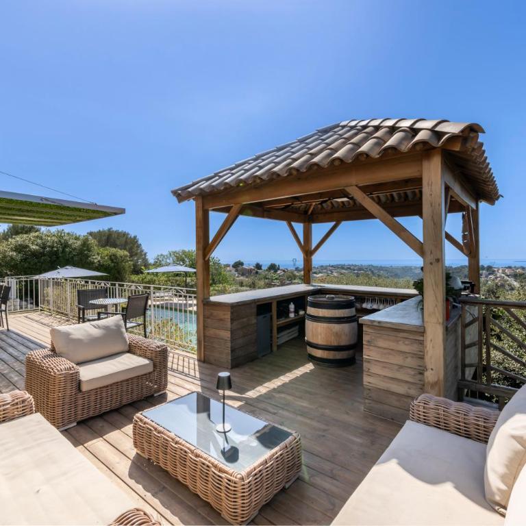 Panorama des Anges - Villa familiale vue mer, piscine, bassin enfant - Villa - 2