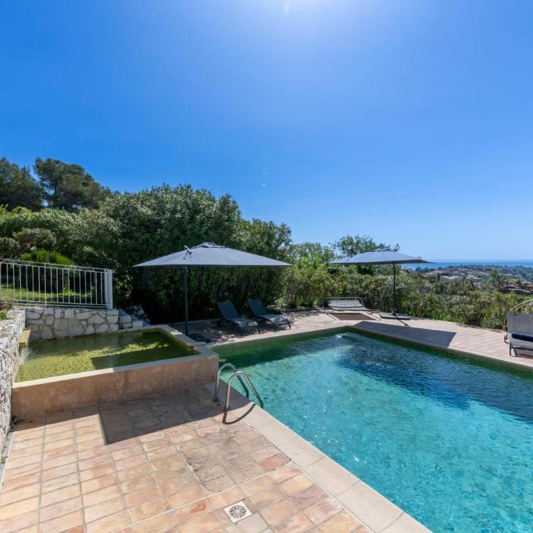 Panorama des Anges - Villa familiale vue mer, piscine, bassin enfant - Villa - 56