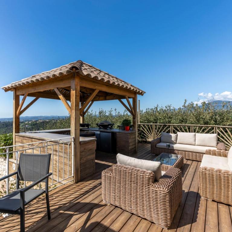 Panorama des Anges - Villa familiale vue mer, piscine, bassin enfant - Villa - 51