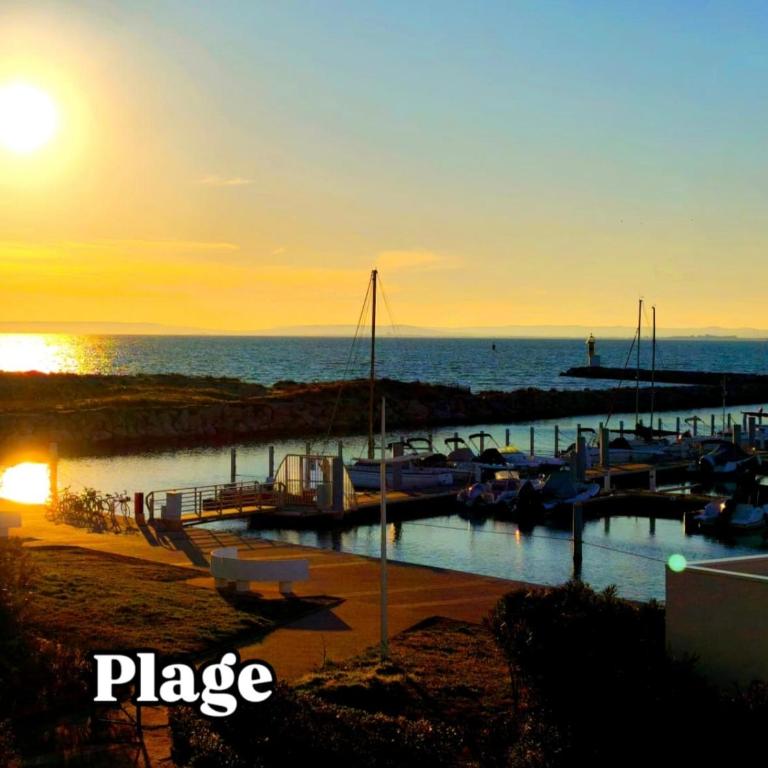 Adoya Plage Studio Vue mer et port Parking gratuit WiFi , Piscine, Tennis - Studio - 10