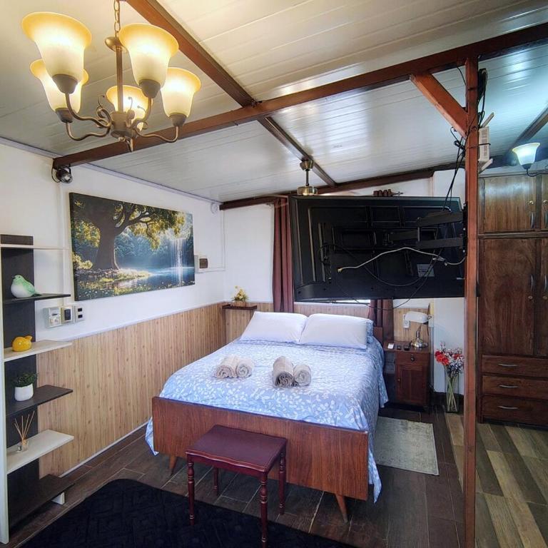 Loft with office, balcony, and grill - Apartamento de 1 dormitorio - 1