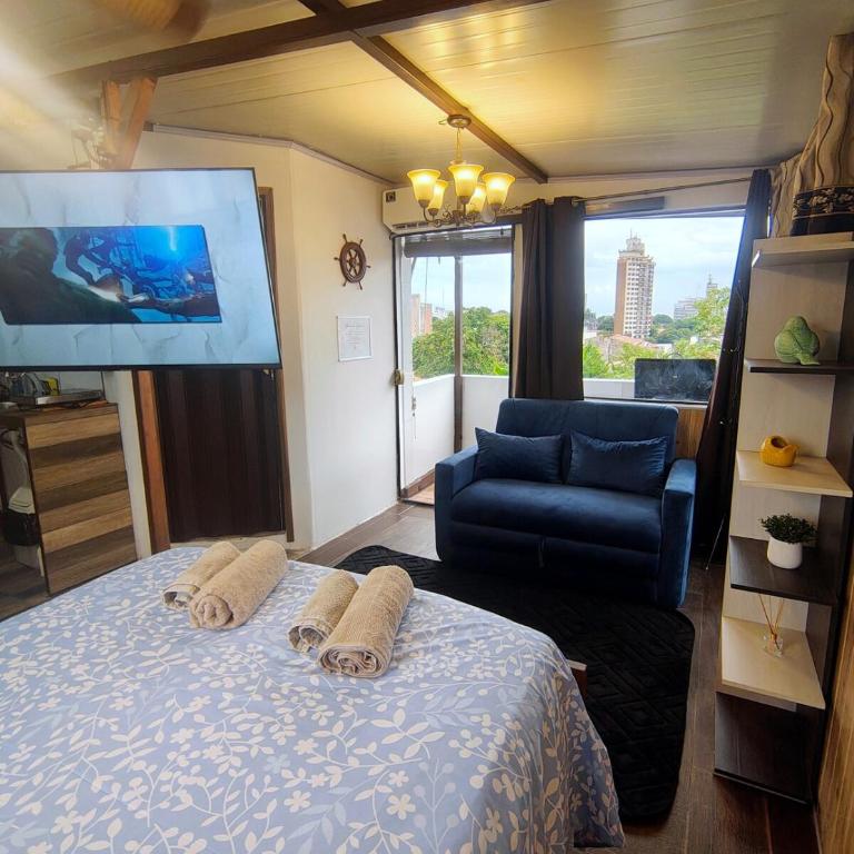 Loft with office, balcony, and grill - Apartamento de 1 dormitorio - 24