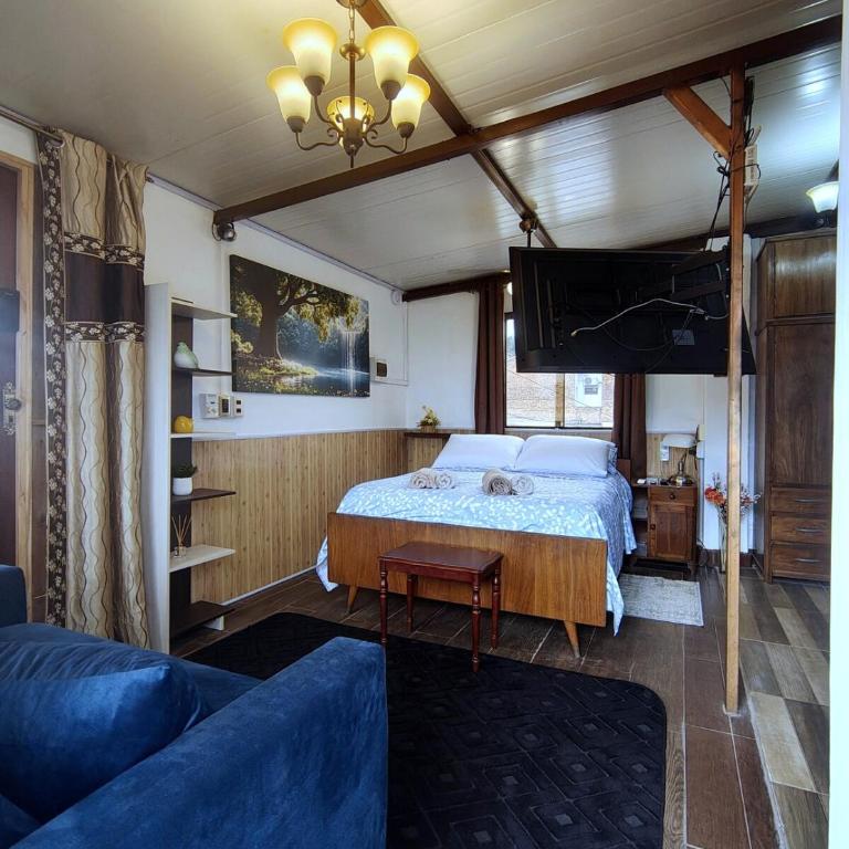 Loft with office, balcony, and grill - Apartamento de 1 dormitorio - 25