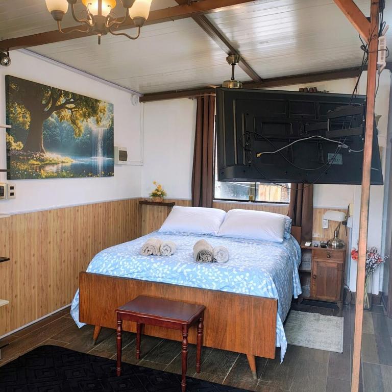 Loft with office, balcony, and grill - Apartamento de 1 dormitorio - 49