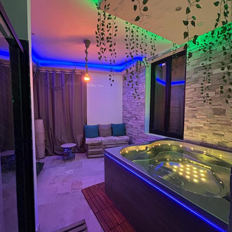 Love room - Jacuzzi - Netflix - Clim - 3min train station - One-Bedroom Apartment - 1