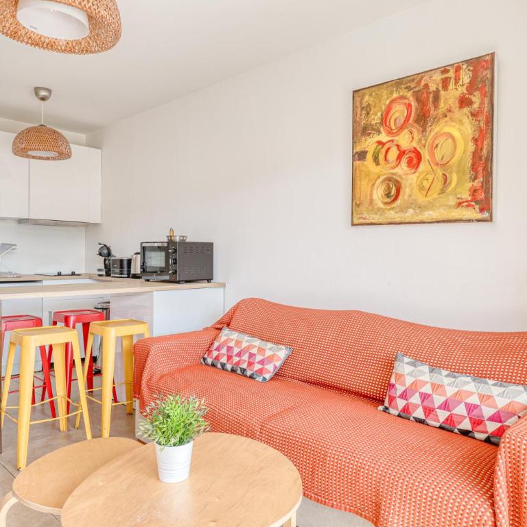 T2 tout confort proche plage, Climatisation, Parking inclus - Appartement 1 Chambre - 2