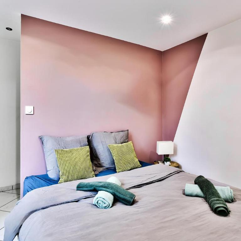 Appartement avec cour privative à Saint-Étienne - Appartement 1 Chambre avec Terrasse - 10