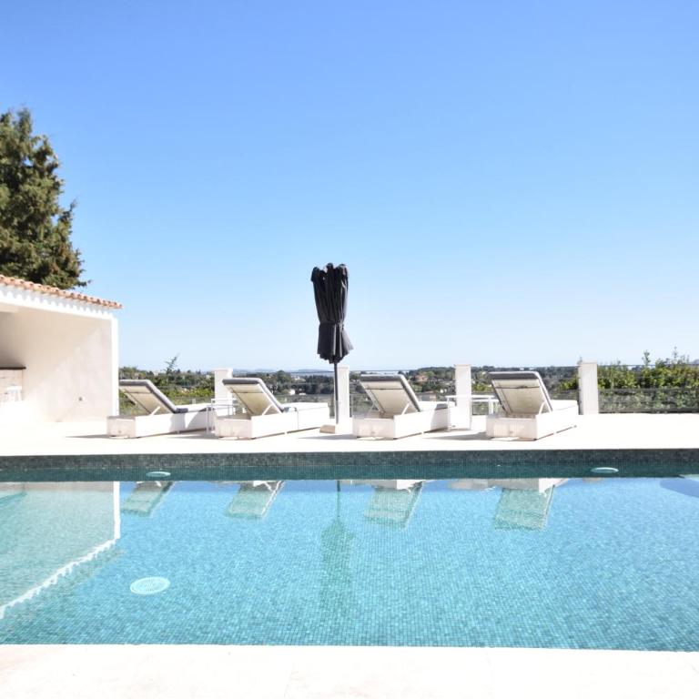 Villa luxe Grasse avec piscine privée 12x5, vue panoramique, proche Cannes - Villa - 14
