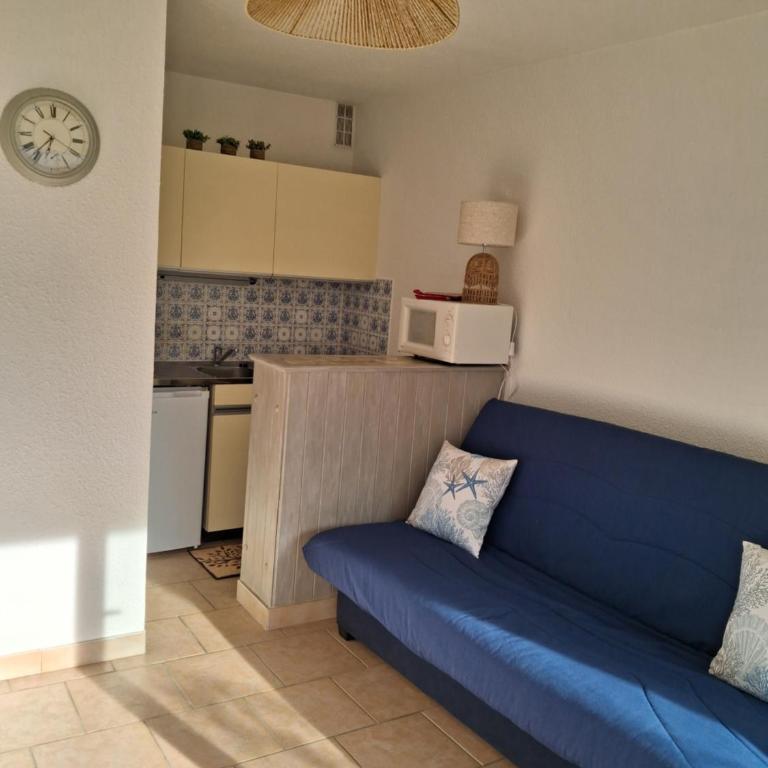 Studio classé 1 étoile RDC piscine et parking proche plage Grazel - Appartamento con 1 Camera da Letto - 2