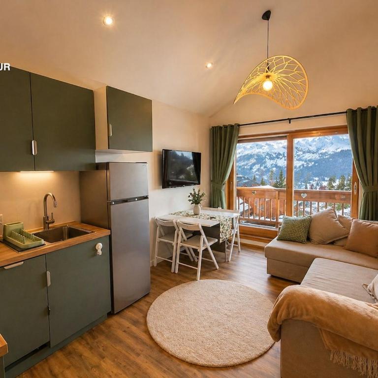3 Chambres, Duplex avec balcon et magnifique vue, 5p - Appartement 3 Chambres avec Vue sur la Montagne - 6
