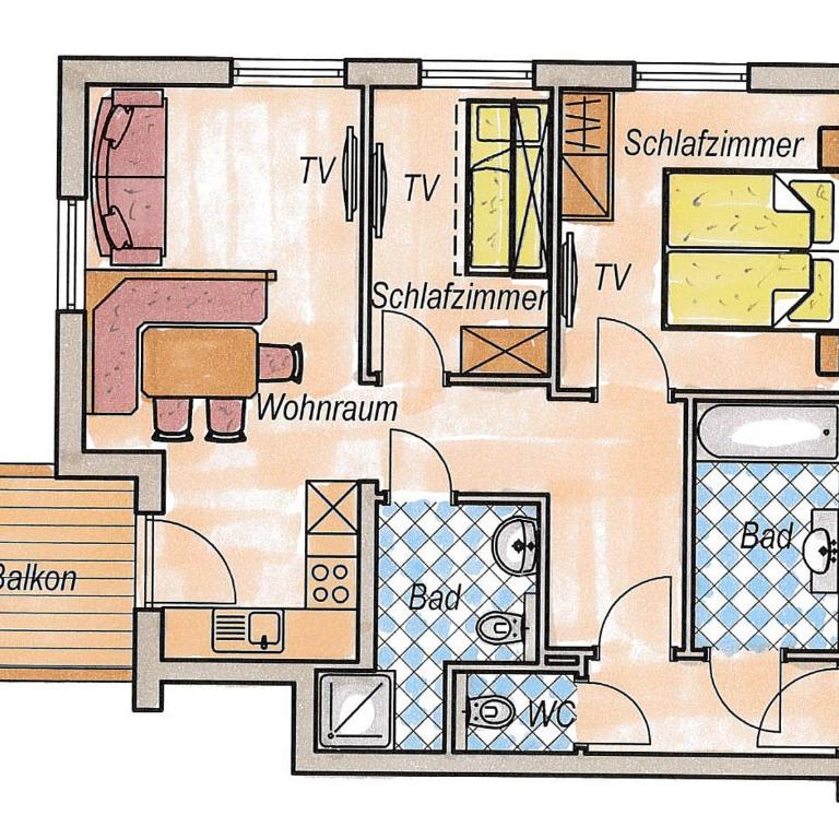 Appartementhaus Alpenpark - Apartment mit 2 Schlafzimmern - 9