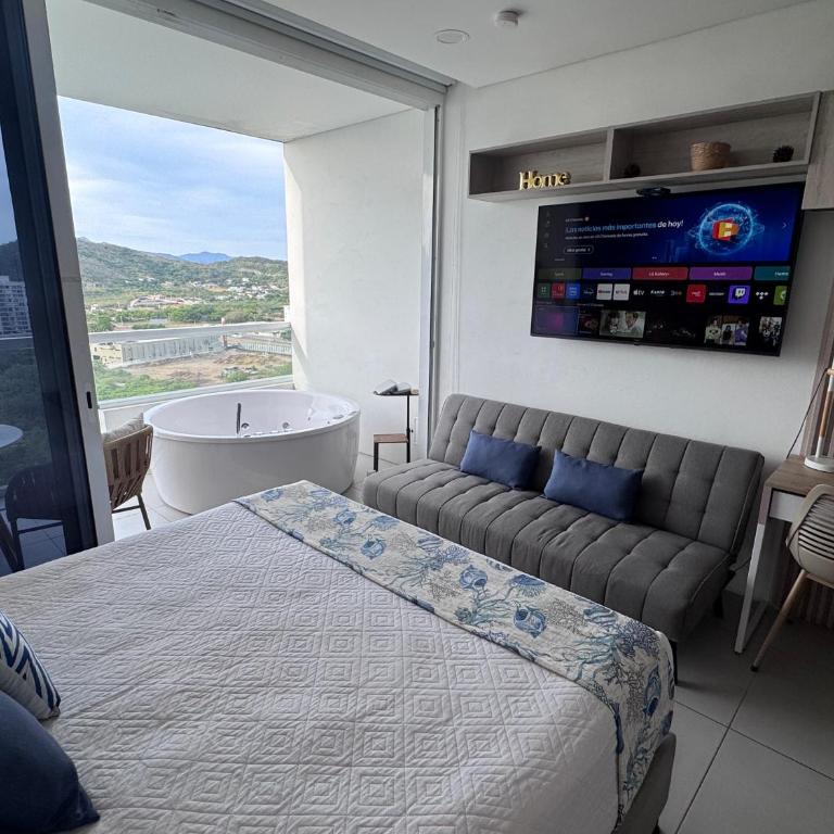 Suite con Jacuzzi y Espectacular Vista Piso 16 - Apartamento de 1 dormitorio - 5