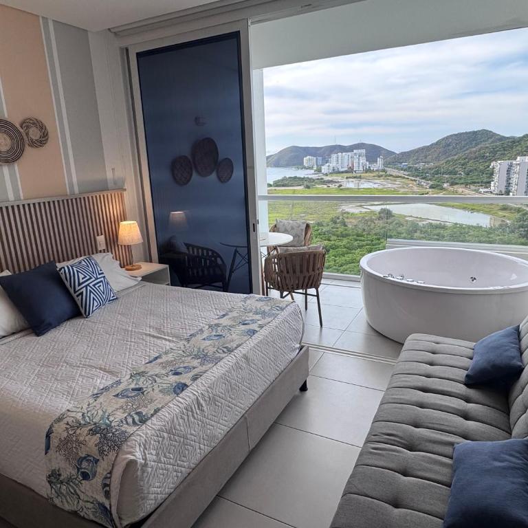 Suite con Jacuzzi y Espectacular Vista Piso 16 - Apartamento de 1 dormitorio - 1