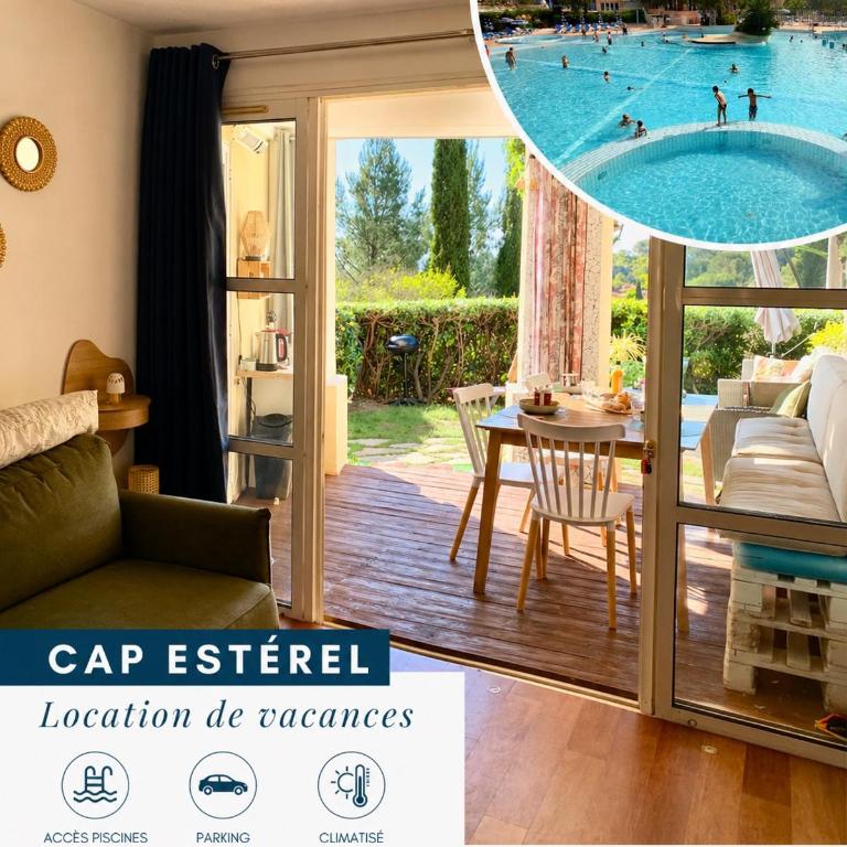 CAP ESTÉREL Famille - Multisports- Appartement 4 personnes en Rez de Jardin - vue Mer -Terrasse -Parking - - Appartement 1 Chambre - 2
