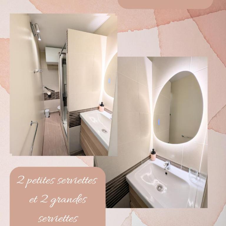Studio Vue mer, Piscine, Wifi, Climatisation, Parking privé, Terrasse 1ère ligne - La Coulée Douce - Appartement - Vue sur Mer - 18