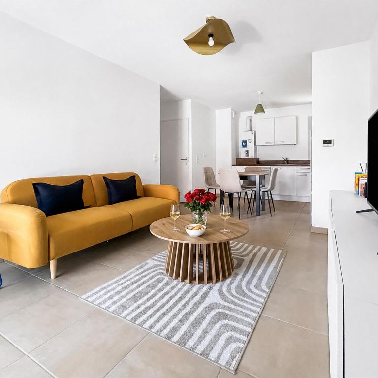T2 moderne avec balcon et stationnement gratuit - One-Bedroom Apartment - 3