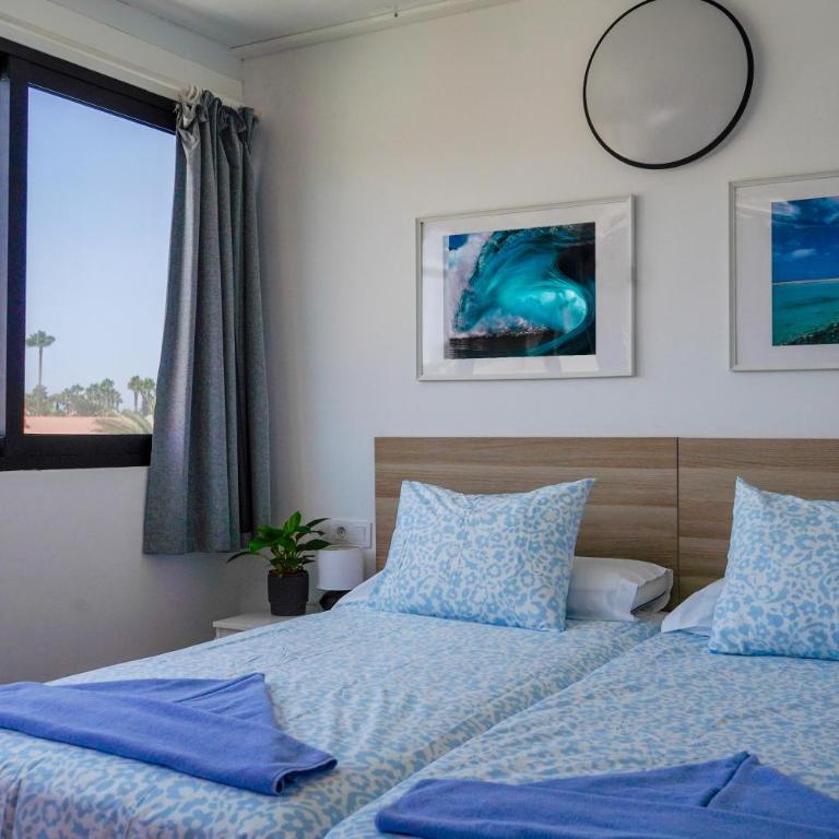 Surf Riders Fuerteventura - Habitación Doble con baño privado - 2 camas - 3