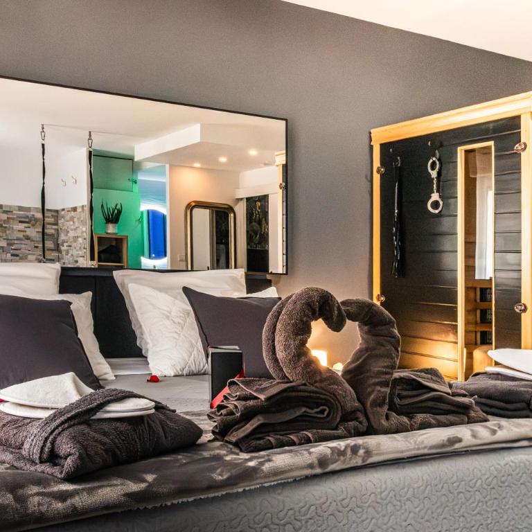 Suite&Spa -Love Room Jacuzzi&Sauna Privatif Vienne - Appartement 1 Chambre - 15