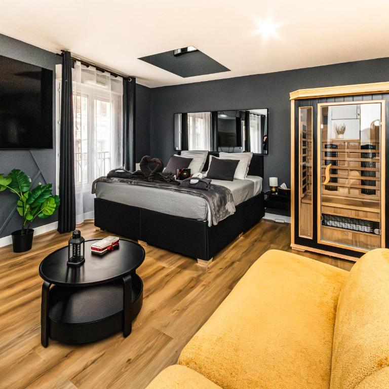 Suite&Spa -Love Room Jacuzzi&Sauna Privatif Vienne - Appartement 1 Chambre - 14