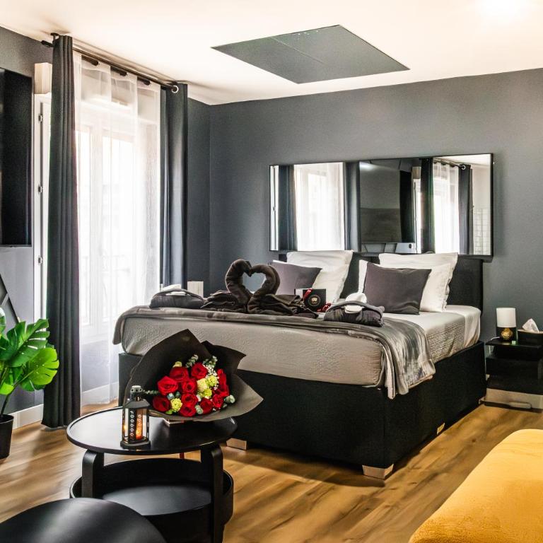 Suite&Spa -Love Room Jacuzzi&Sauna Privatif Vienne - Appartement 1 Chambre - 13