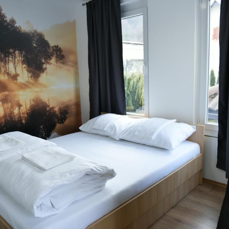 Motel Alibi - Deluks Soba s Bračnim Krevetom/Zasebnim Krevetima - Pogled na Reku - 4