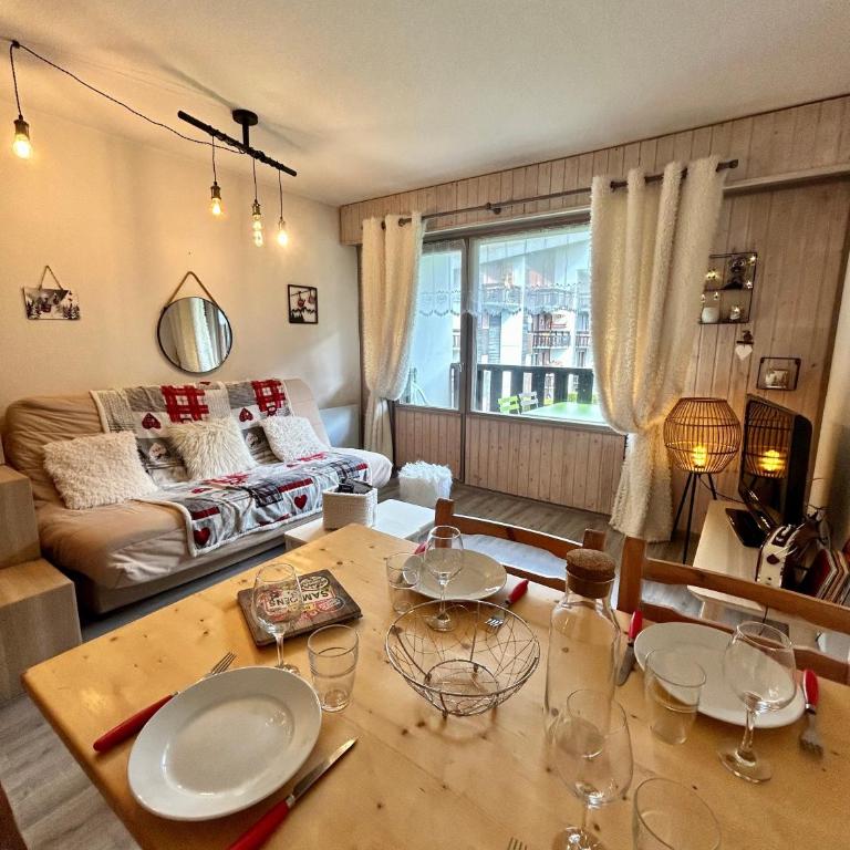 Studio 4 Pers - centre Samoëns - Deluxe Apartment mit Balkon und 2 Schlafzimmern - 3